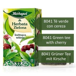 8041 Té verde con cereza 8041 Green tee with cherry 8041 Grüner Tee mit Kirsche Herbapol