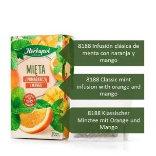 Classic mint infusion with orange and mango
