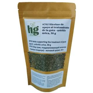 8702 Mezcla de hierbas de apoyo al tratamiento de la gota - artritis úrica, 50 g