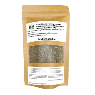 Mezcla de hierbas 8705 Herbary Garden® - Hierbas que apoyan el funcionamiento del hígado, protegiendo y regenerandolo.